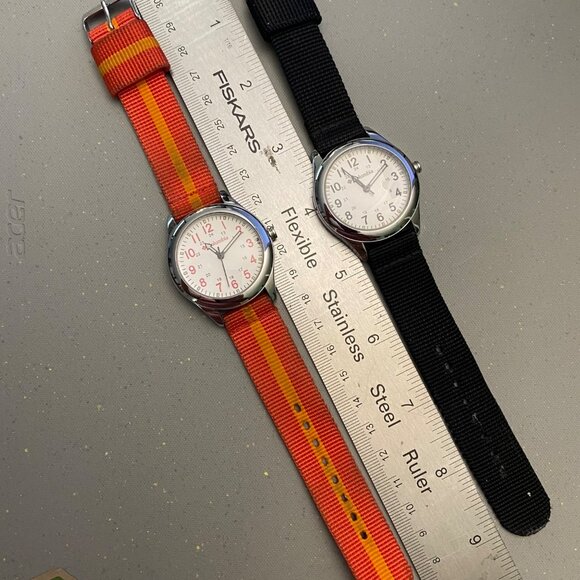 Set Of 2 Columbia Watches With Nylon Straps - Black & Orange - Picture 4 of 6